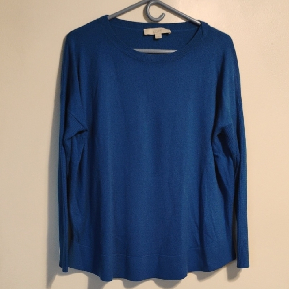 LOFT Royal Blue Crewneck Sweater
